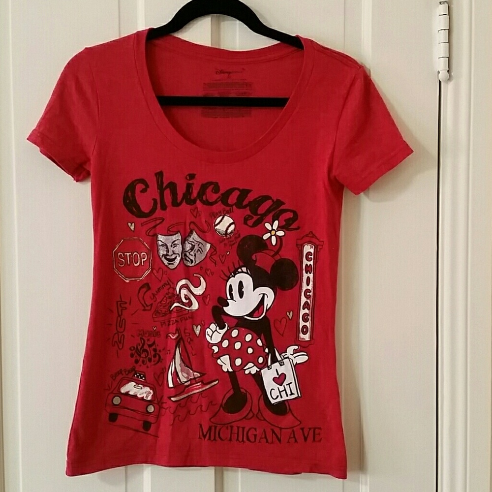 Disney Store scoop neck graphic tee. Size XS